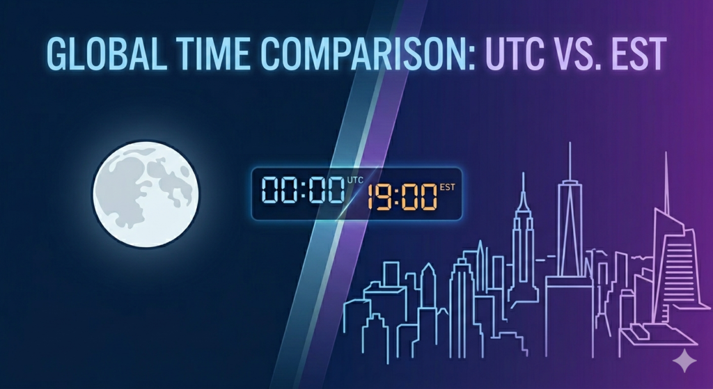 Midnight UTC in EST